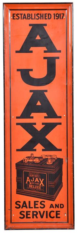 Ajax (Batteries) Sales and Service Metal Sign