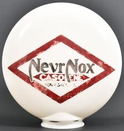 NevrNox Gasolene OPE Milk Glass Globe