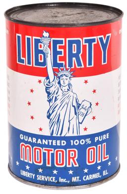 Liberty Motor Oil w/Logo One Quart Metal Can