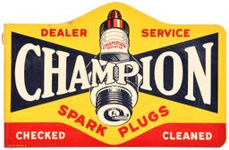 Champion Spark Plugs Dealer Service Metal Sign
