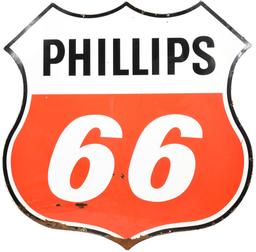 Phillips 66 (red & White) Porcelain ID Sign