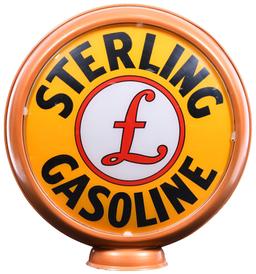 Sterling Gasoline w/Logo 15"D., Globe Lenses