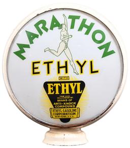 Marathon w/Ethyl & Running Man Logos 15"D., Globe Lenses