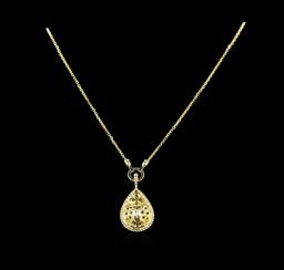 2.30 ctw Diamond Necklace - 14KT Yellow Gold
