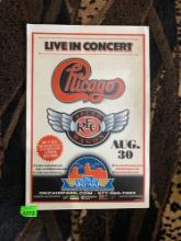 Chicago REO Speedwagon concert poster