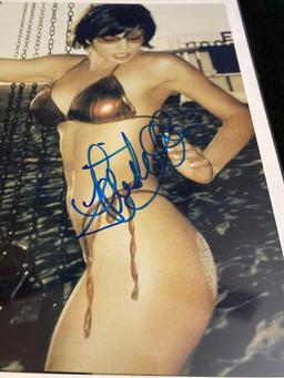 Autographed Gillian Anderson Photo With Autographed Krista Allen Photo