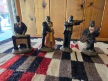 Set of 4 Porcelain Musicians