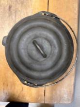 Unmarked Cast Iron Pot Made in the USA