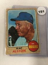 1968 Topps #472, Walt Alston