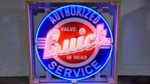 Custom Buick Authorized Service Neon Lighted Sign