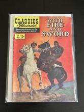 Classics Illustrated #146 With Fire and Sword 1958 Silver Age Comic 15 Cent Cover