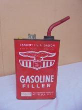 Vintage Eagle Metal 1 Gallon Gas Can