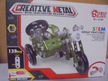 Creative Metal Stem Motorcycle Building Set
