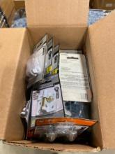 BOX OF ASSORTED LATCHES AND HARDWARE