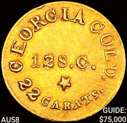 C. Bechtler $5 Gold Piece 128 G CHOICE AU