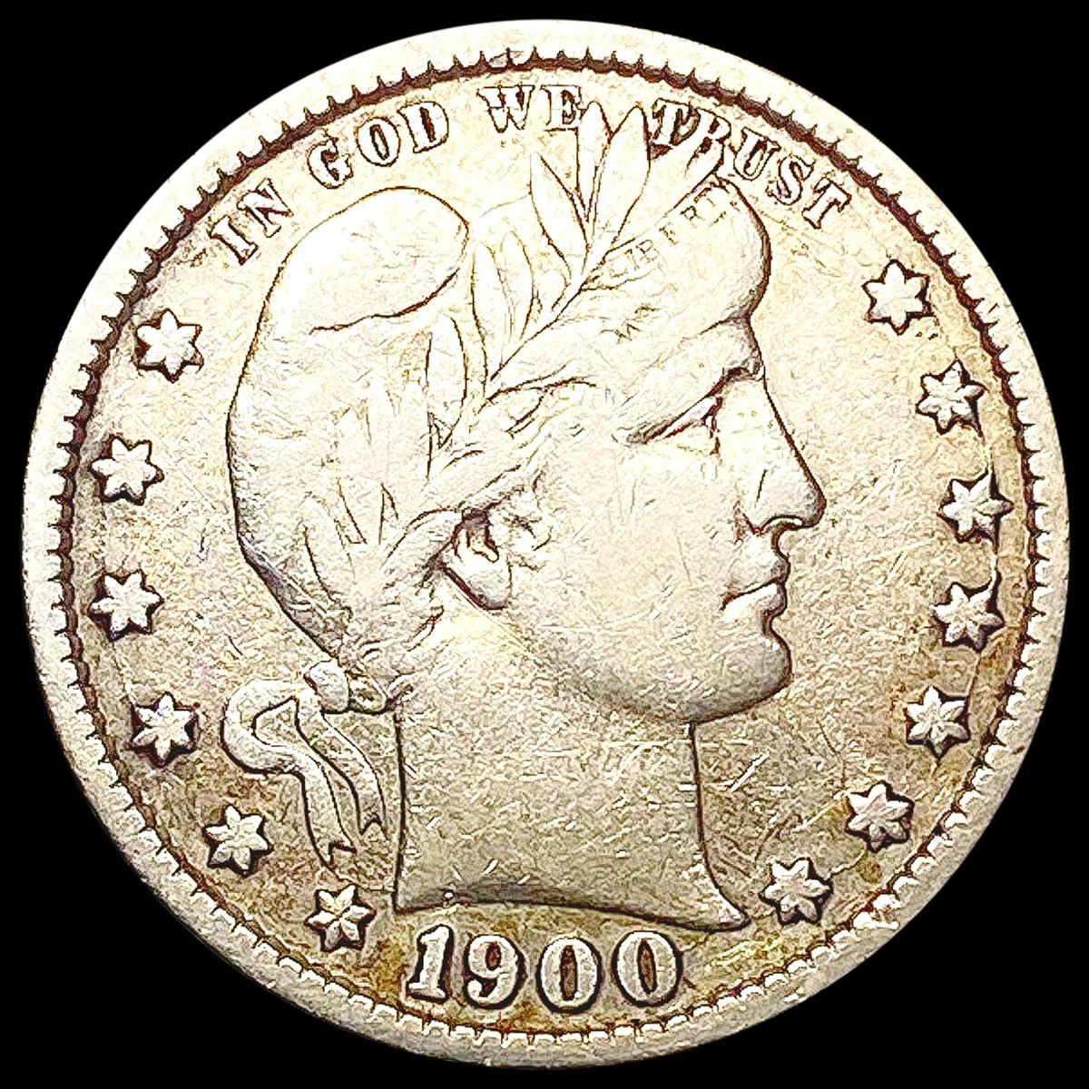 1900-S Barber Quarter LIGHTLY CIRCULATED