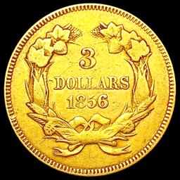 1856 $3 Gold Piece LIGHTLY CIRCULATED