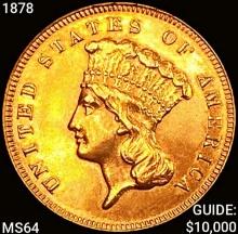 1878 $3 Gold Piece