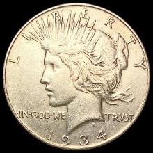 1934 Silver Peace Dollar CLOSELY UNCIRCULATED