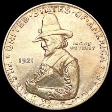 1921 Pilgrim Half Dollar CLOSELY UNCIRCULATED