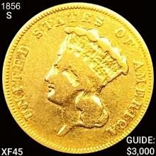 1856-S $3 Gold Piece LIGHTLY CIRCULATED