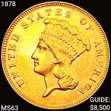 1878 $3 Gold Piece