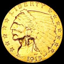 1915 $2.50 Gold Quarter Eagle HIGH GRADE