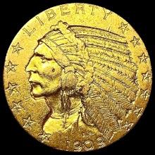 1909-D $5 Gold Half Eagle UNCIRCULATED