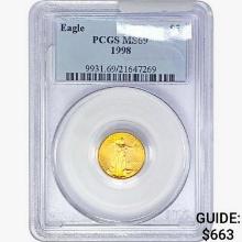 1998 $5 1/10oz. Gold Eagle PCGS MS69