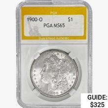 1900-O Morgan Silver Dollar PGA MS65
