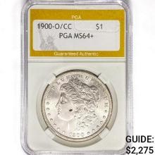 1900-O/CC Morgan Silver Dollar PGA MS64+