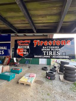 Firestone batteries sign 15.5x47 inch
