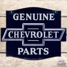Chevrolet Genuine Parts Die Cut DS Porcelain Sign