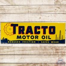 Tracto Motor Oil Embossed SS Tin Sign