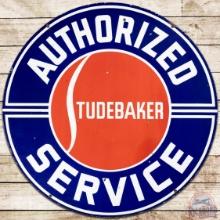 Studebaker Authorized Service 42" DS Porcelain Sign