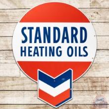 Standard Heating Oils Die Cut SS Porcelain Sign w/ Hallmark Logo