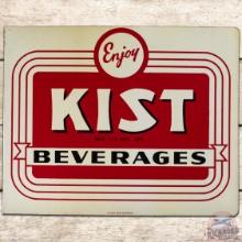 Enjoy Kist Beverages DS Tin Flange Sign