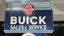 Buick Sales and Service Metal Sign