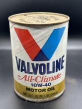 Valvoline All-Climate Motor Oil Can 1 Quart Empty Can