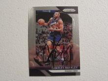 CHARLES BARKLEY SIGNED TRADING CARD WITH COA