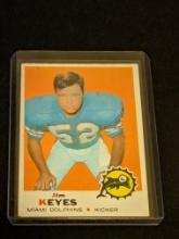 1969 Topps Vintage Football Card #253 JIM KEYES