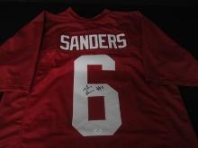 Trey Sanders signed football jersey COA