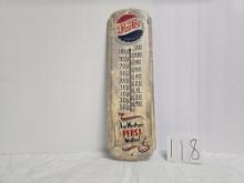 Pepsi-cola "any Weather's Pepsi Weather" M165 Made In Usa Large Metal Thermometer