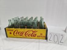 Wooden Case Of 24 Cocacola Bottles From Various Bottling Companies Good Condition