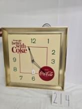 Things Go Better With Coke Clock Metal And Plastic Clock