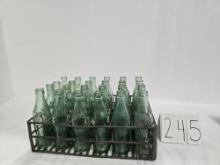 Metal Case Of 24 Coca-cola Bottles Various States Bottling