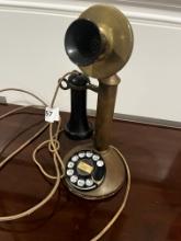 Antique Brass Phone
