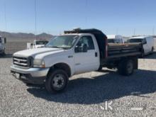 (Las Vegas, NV) 2004 Ford F450 Dump Truck, Taxable Jump To Start, Runs & Moves