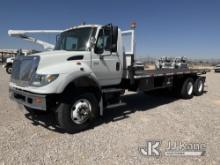 2007 International 7600 6x4 T/A Flatbed Truck Runs and Moves