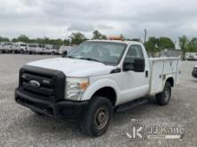 2011 Ford F350 4x4 Service Truck Runs & Moves) (Check Engine Light On, Rust & Body Damage